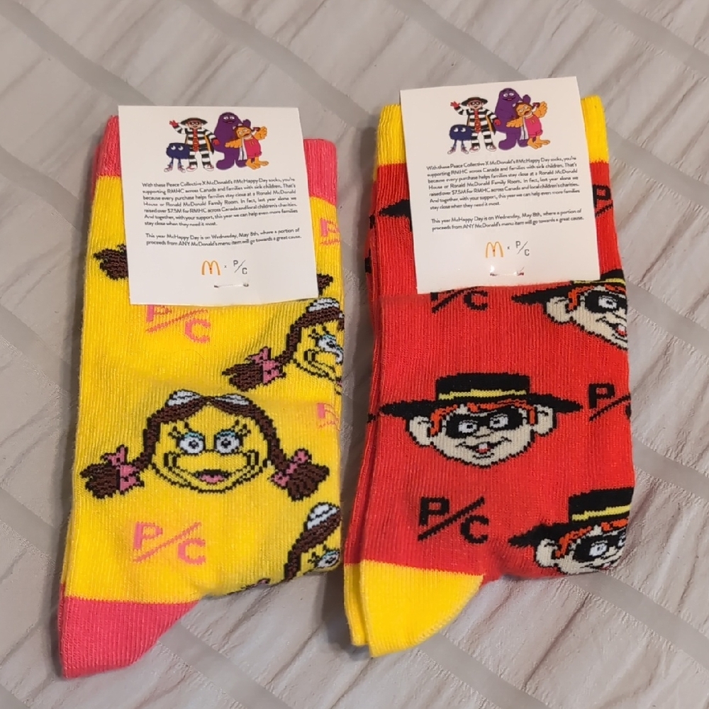 NEW McDonald's Adult Socks